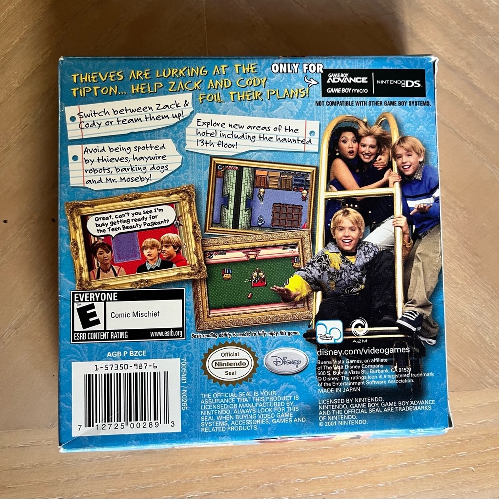DISNEY'S The Suite Life of Zack & Cody: Tipton Caper GBA Video Game - Picture 3 of 5